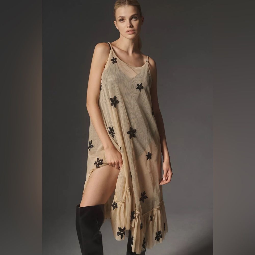 New Anthropologie x Vinayakam Sheer Embellished Tunic